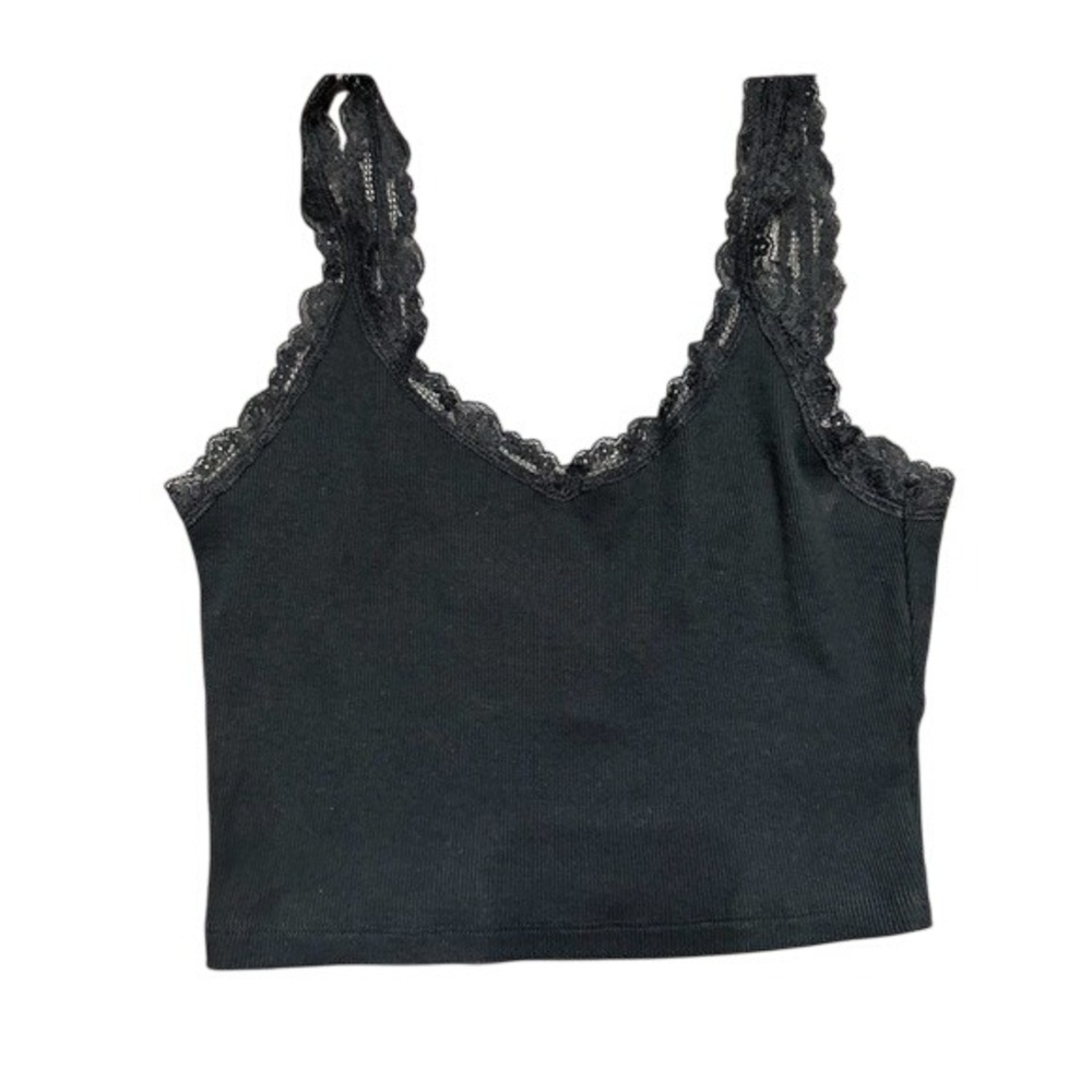 Forever 21 Black Crop Tank‎ Top Size Small